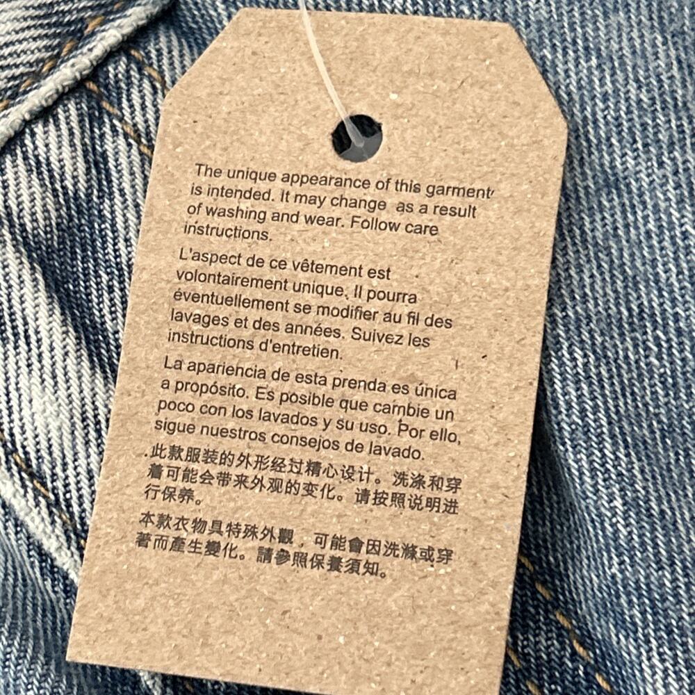 Levi’s Women’s ‘94 Baggy Wide Leg Jeans Medium Blue, Distressed, Size 27X31, NWT - Picture 10 of 13
